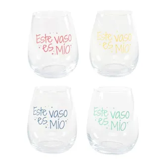 Vaso Cristal Este Vaso es Mío 420ml | Vaso Divertido Original
